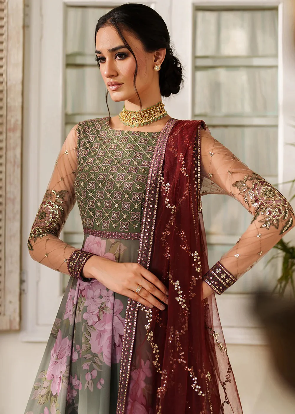 UE-541 Iznik Printed Formals - Image 4