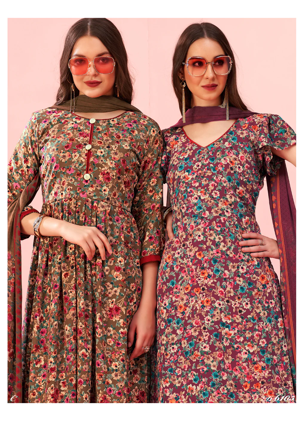 VSHA-6105 - Unstitched - Vaishali Prints - Image 2