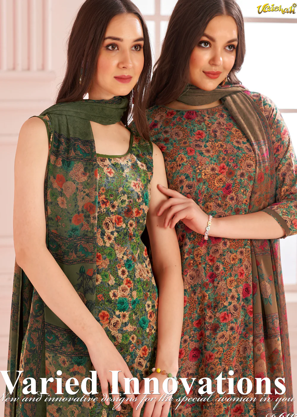 VSHA-6117 - Unstitched - Vaishali Prints - Image 2