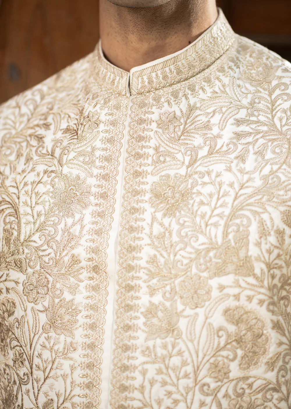W-2997 - Readymade Maysori Fabric Full Embroidery Waistcoat - Image 5