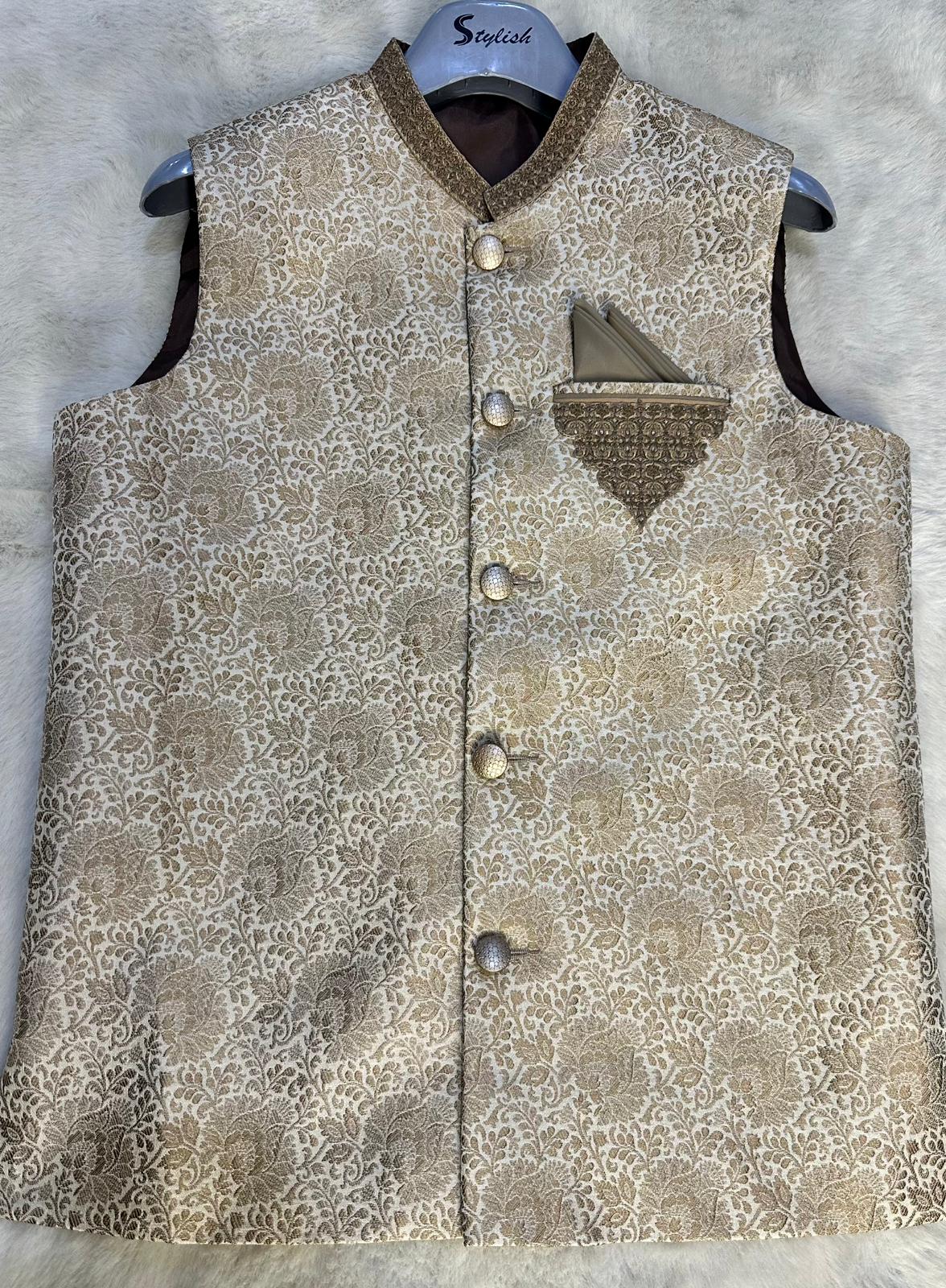 W-2100 - Boys Premium Waist Coat - Image 2