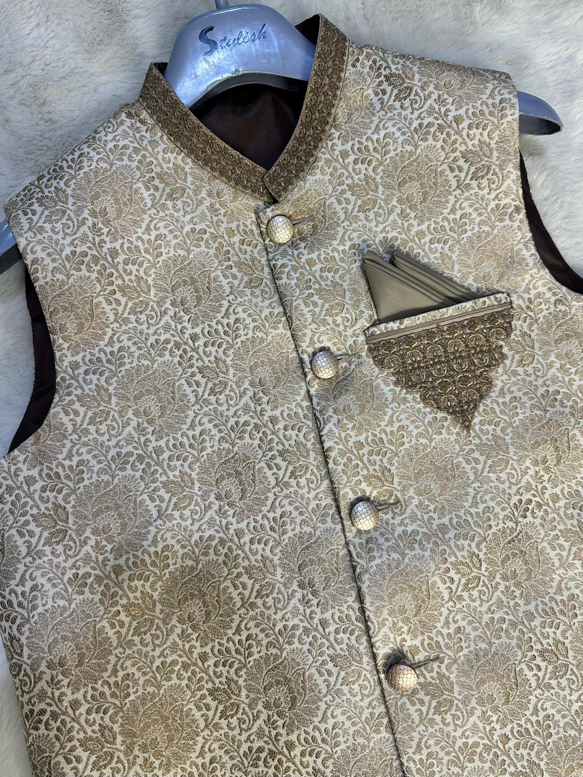 W-2100 - Boys Premium Waist Coat - Image 3
