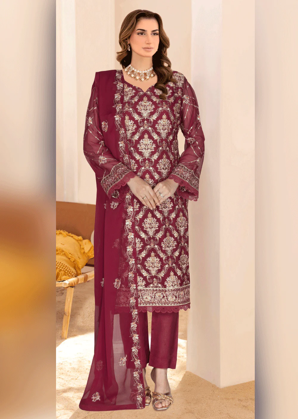 WG-384-F - Readymade - Ramsha Suit 2024