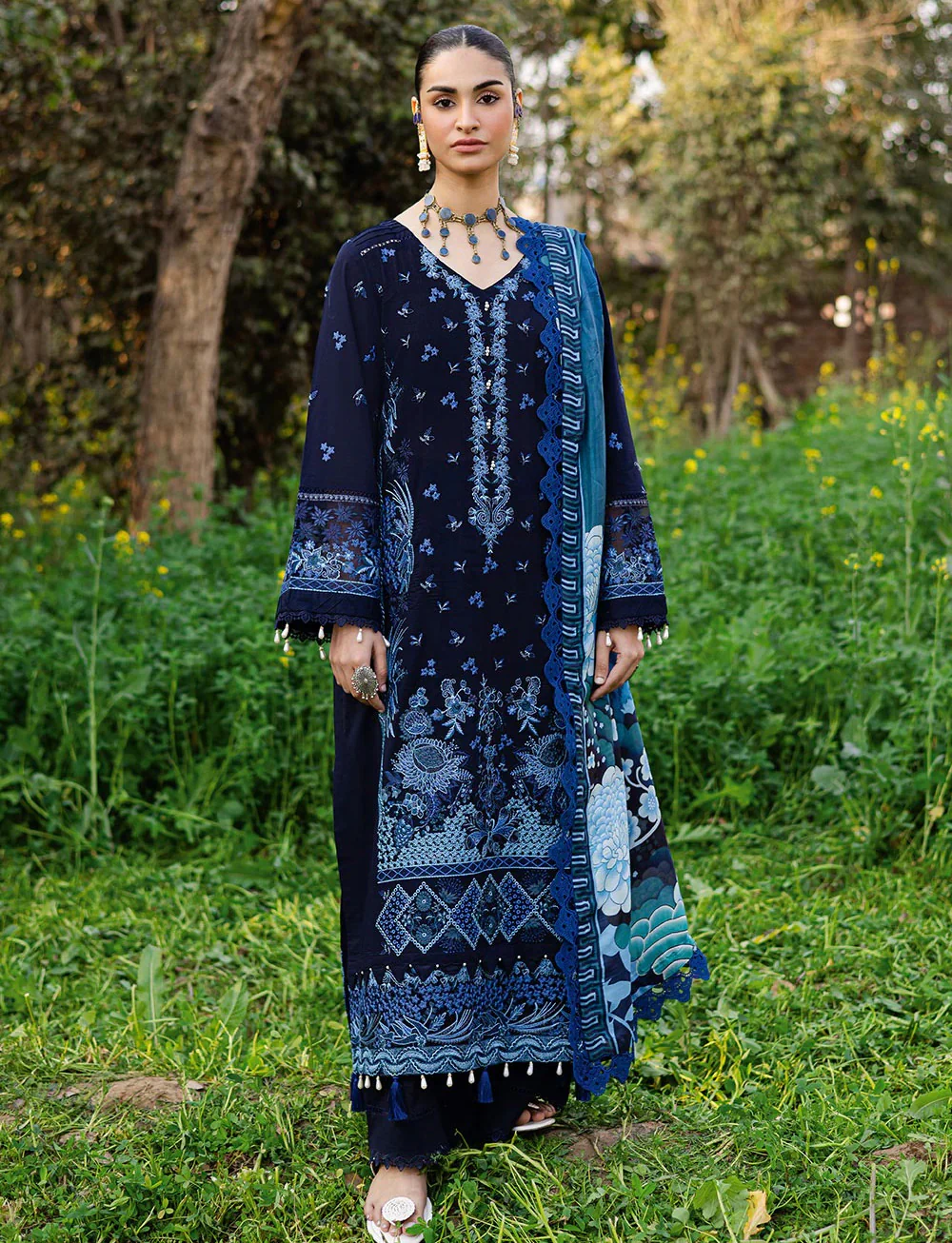 Y-918 - Readymade - Riwayat by Ramsha Luxury Lawn Vol 12
