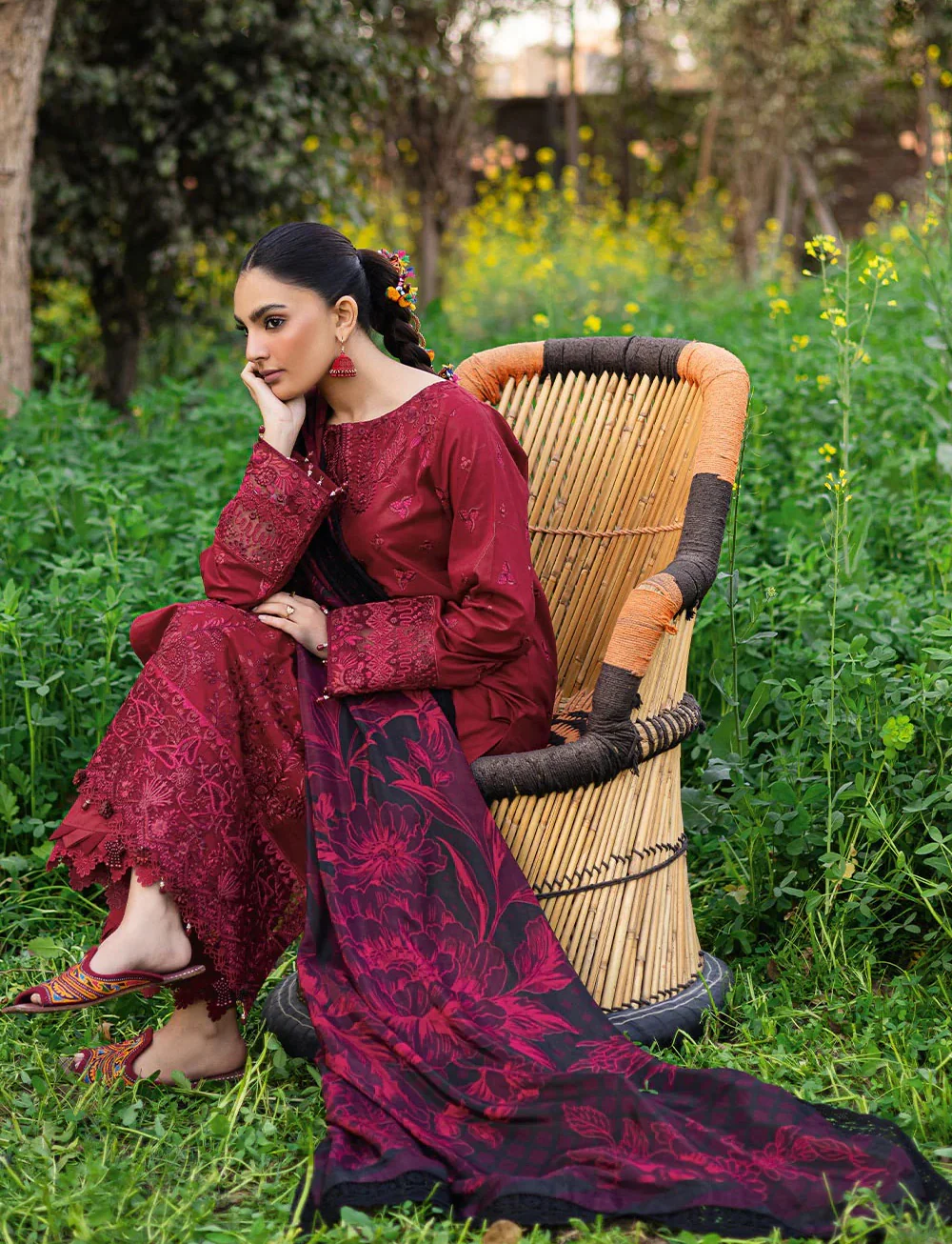 Y-920 - Ready Made- Riwayat by Ramsha Luxury Lawn Vol 12 - Image 4