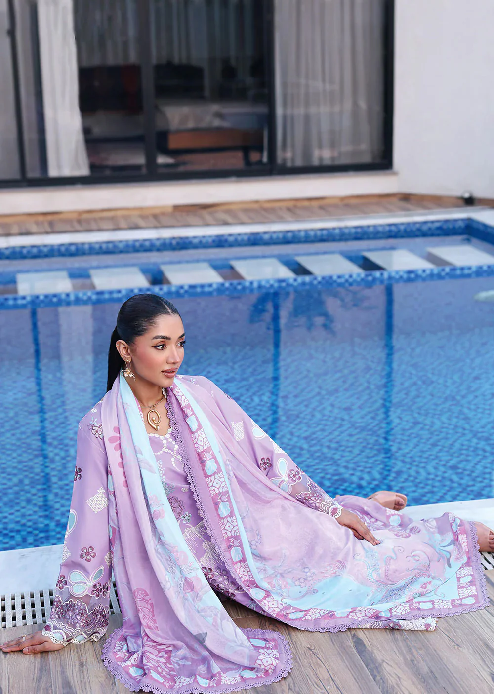Z-1407- ANDAAZ RAMSHA LUXURY LAWN - Image 5