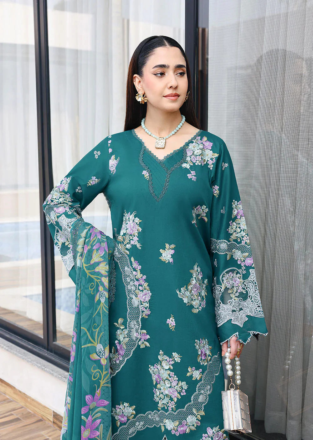Z-1410- ANDAAZ RAMSHA LUXURY LAWN - Image 3