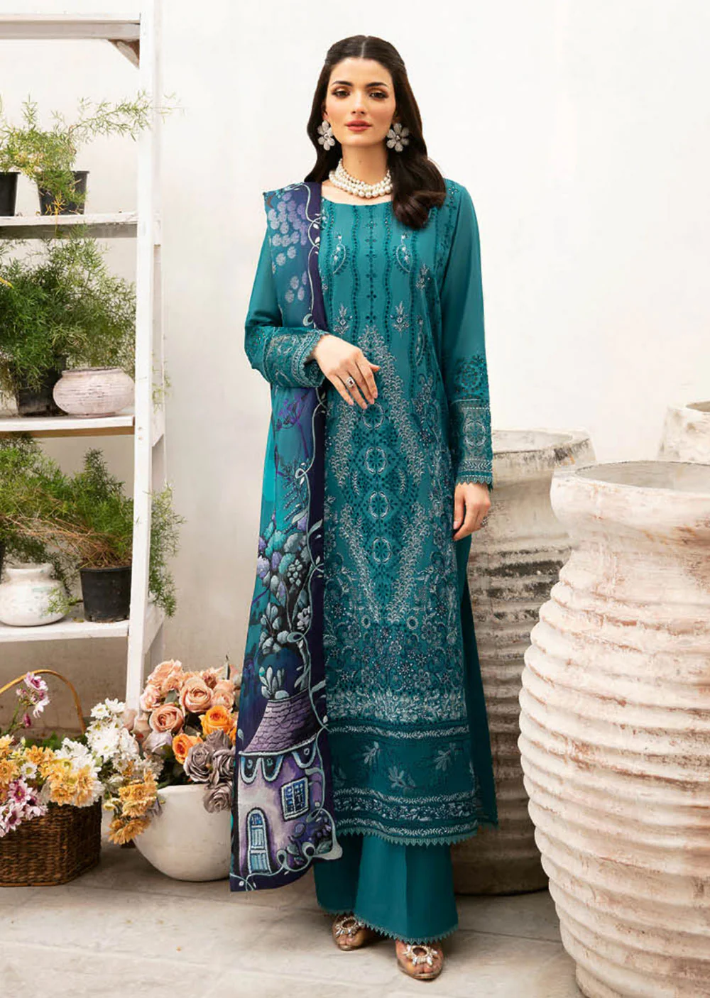 Z-902-R - Readymade - Ramsha Andaaz Luxury Lawn Vol 9 2024