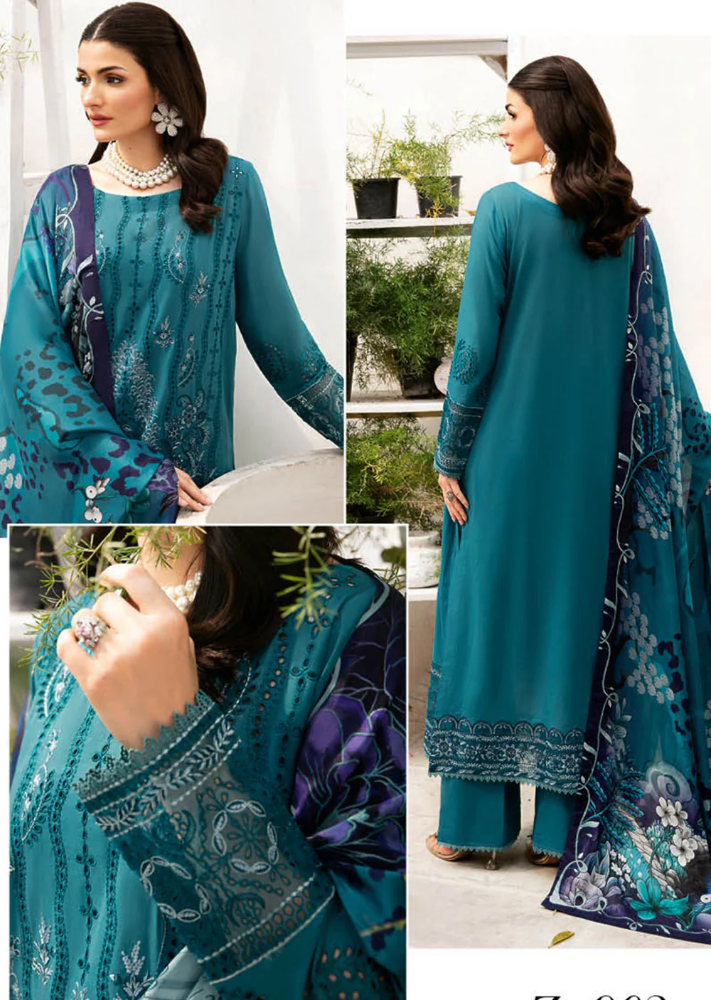 Z-902-R - Readymade - Ramsha Andaaz Luxury Lawn Vol 9 2024 - Image 2