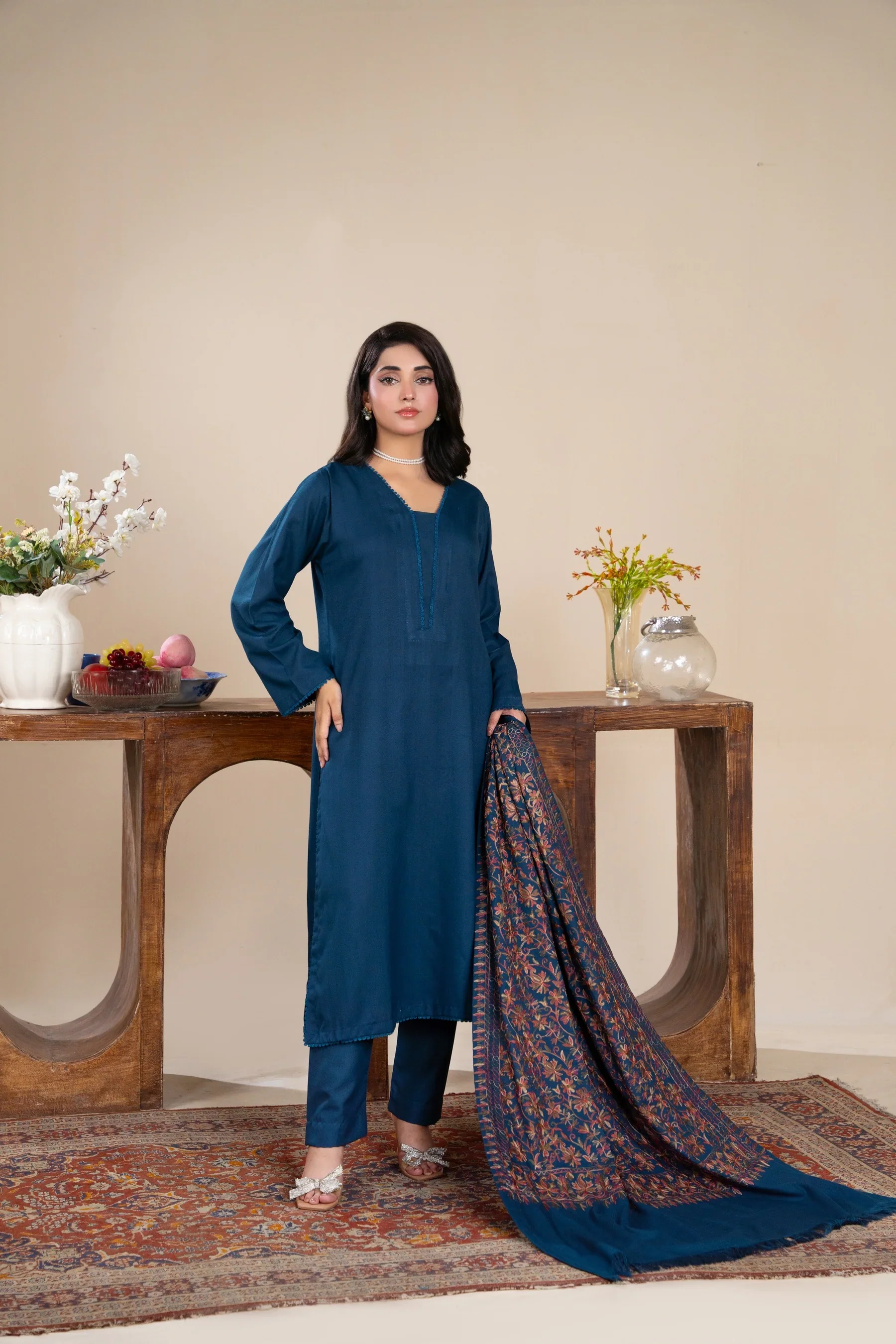 Zamurd-06-Readymade- Rania.H Dhanak Collection 2025 - Image 4