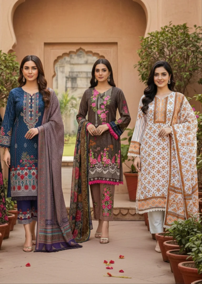 ZAS Readymade Dilnasheen Linen Suit