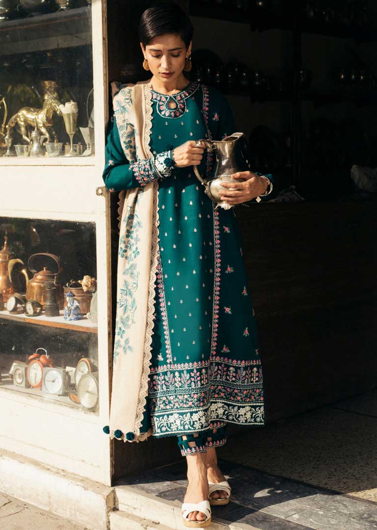 ZH07 - Negin - Unstitched - Humrahi Winter Collection by Zaha 2021