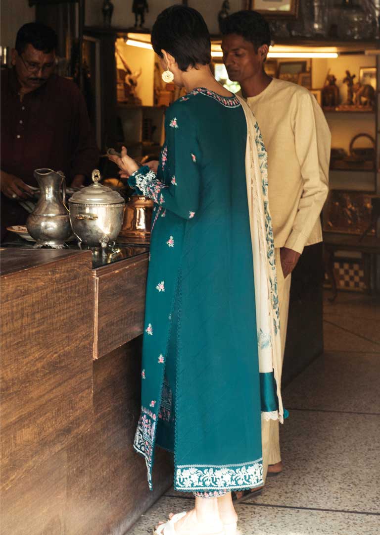 ZH07 - Negin - Unstitched - Humrahi Winter Collection by Zaha 2021 - Image 2