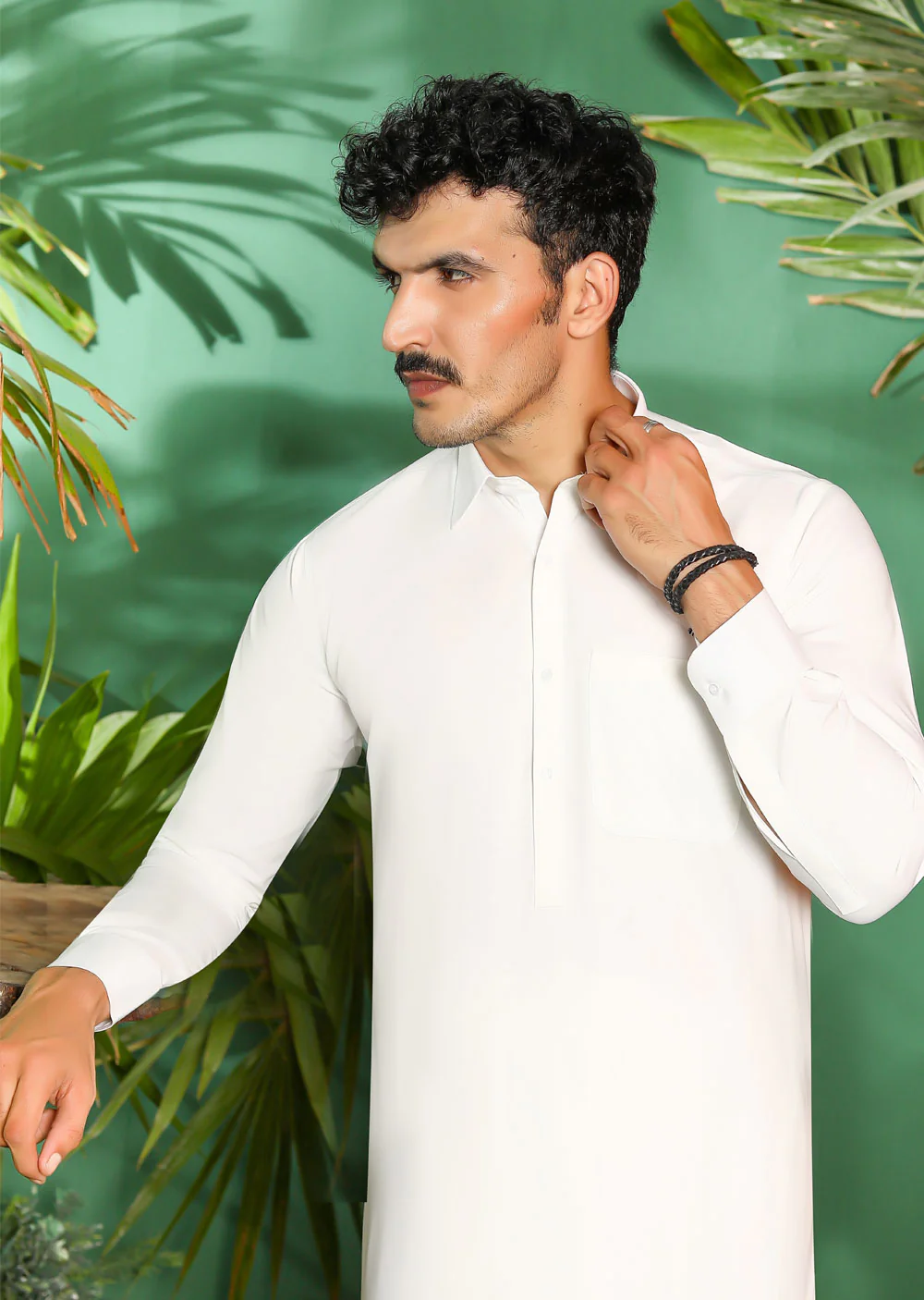 ZN2996 Off White Readymade Father & Son Salwar Kameez - Image 5