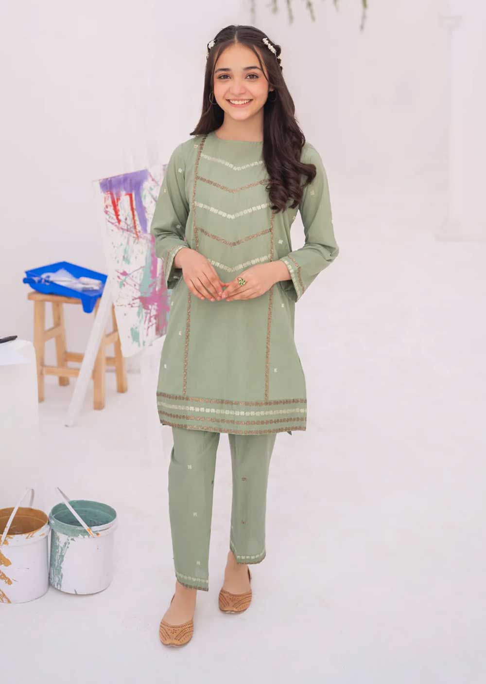 Zulma - Readymade Kids Suit by Garnet 2024