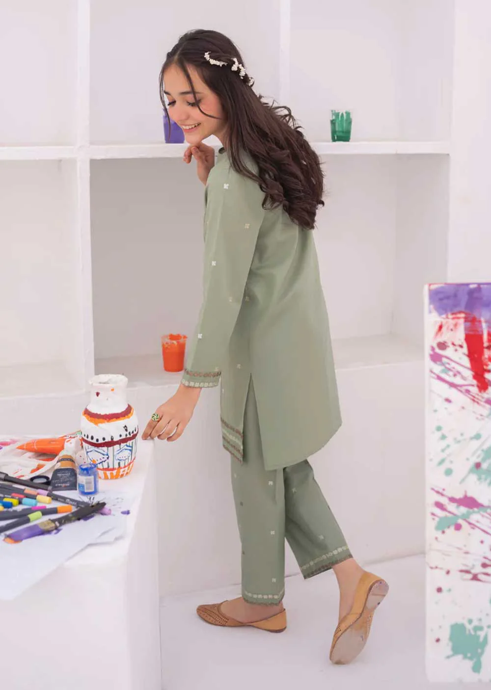 Zulma - Readymade Kids Suit by Garnet 2024 - Image 4